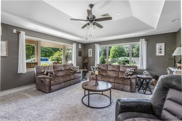 Interior, Living room, Recessed Lighting