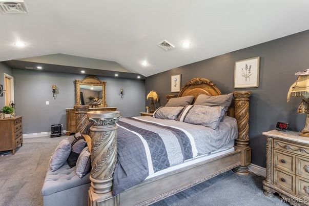 Bedroom, Interior, Recessed Lighting
