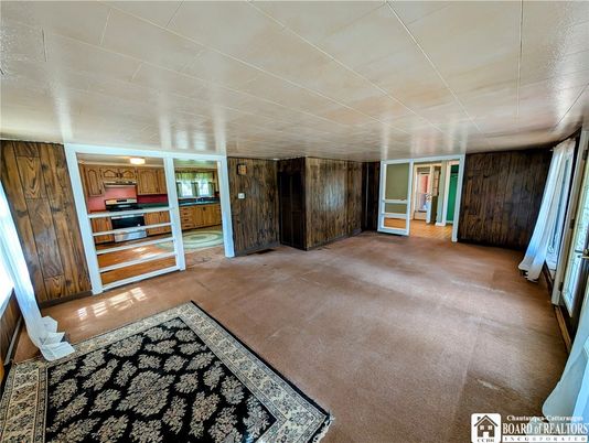 Empty room, Interior, Wooden Walls