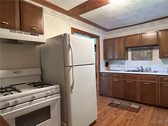 Interior, Kitchen, Wood Texture Flooring