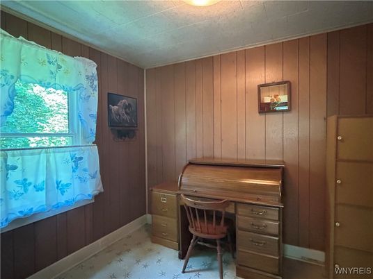 Home Office, Interior, Wooden Walls
