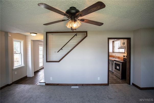Empty room, Interior, Kitchen, Wood Texture Flooring