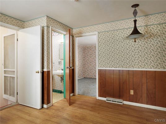 Empty room, Interior, Wood Texture Flooring