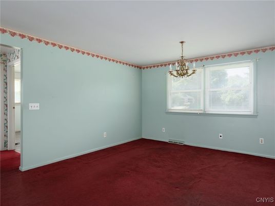 Chandelier, Empty room, Interior