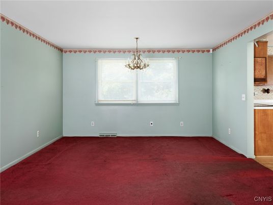 Chandelier, Empty room, Interior
