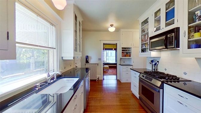 Interior, Kitchen, Wood Texture Flooring