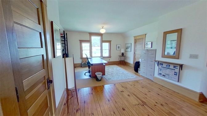 Home Office, Interior, Wood Texture Flooring