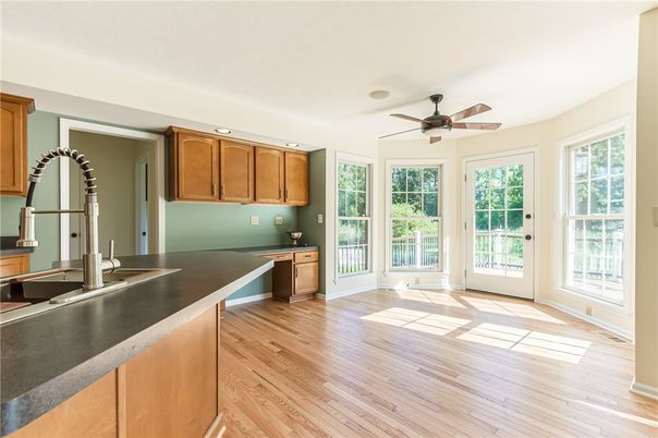 Interior, Kitchen, Wood Texture Flooring