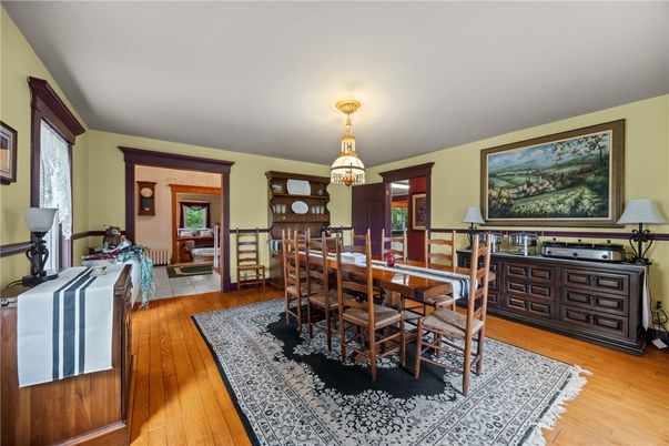 Dining room, Interior, Wood Texture Flooring