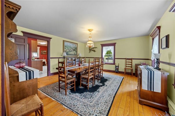 Dining room, Interior, Wood Texture Flooring