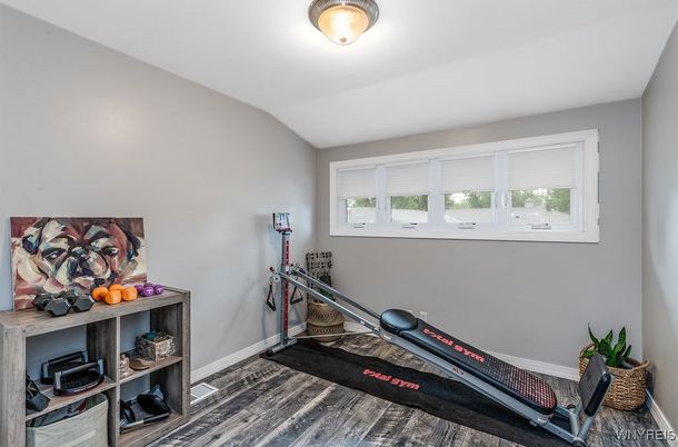 Fitness Equipment, Interior, Wood Texture Flooring