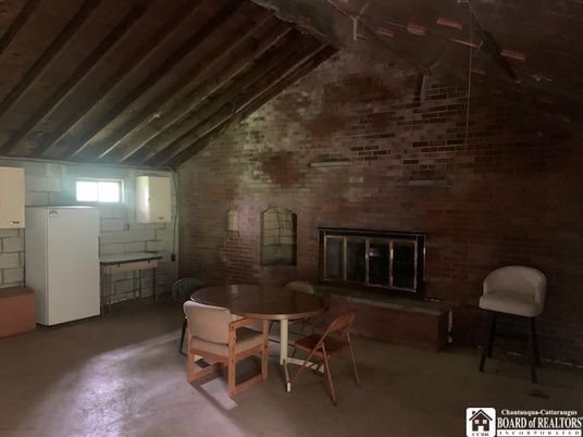 Dining room, Fireplace, Interior, Stone Walls, Wooden Beams