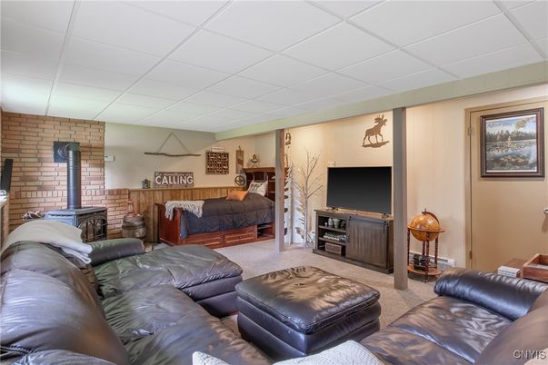 Interior, Living room, Stone Walls