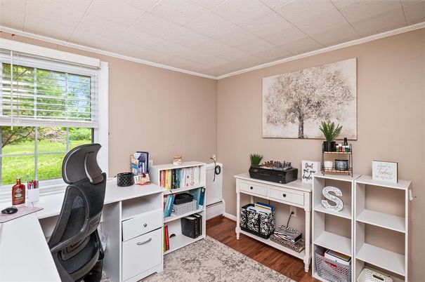 Home Office, Interior, Wood Texture Flooring