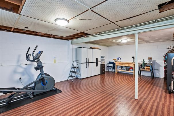Fitness Equipment, Interior, Wood Texture Flooring