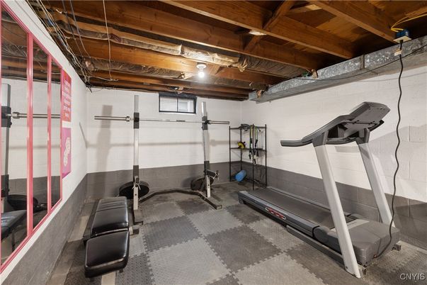 Fitness Equipment, Interior, Wooden Beams, Wooden Ceilings