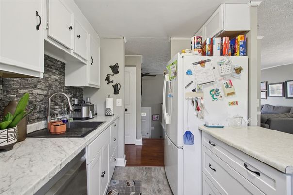 Interior, Kitchen, Wood Texture Flooring