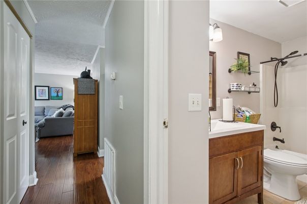 Bathroom, Interior, Wood Texture Flooring