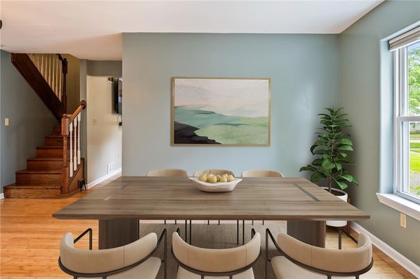 Dining room, Interior, Wood Texture Flooring