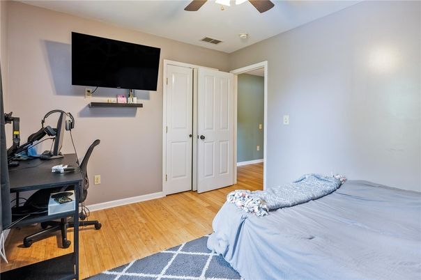 Bedroom, Home Office, Interior, Wood Texture Flooring