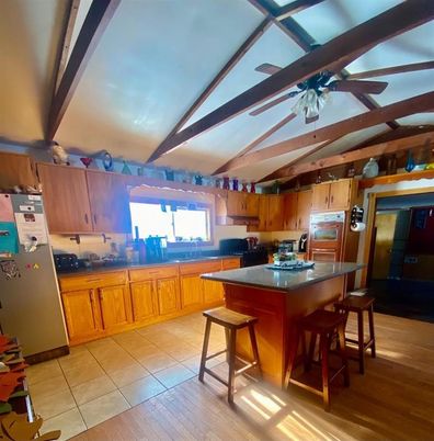 Interior, Kitchen, Wood Texture Flooring