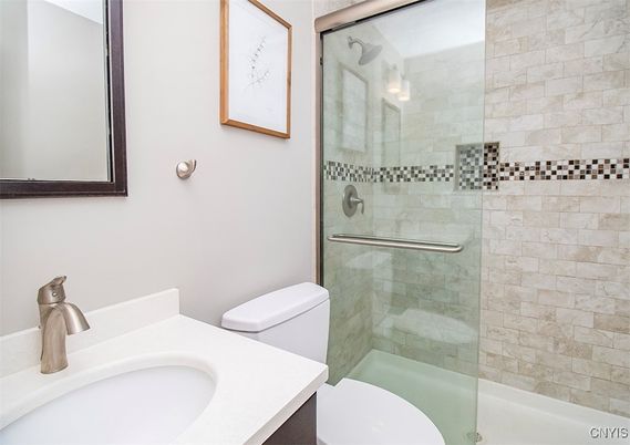 Bathroom, Glass Shower, Interior