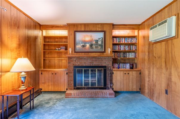 Fireplace, Interior, Wooden Walls