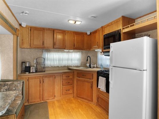 Interior, Kitchen, Wood Texture Flooring