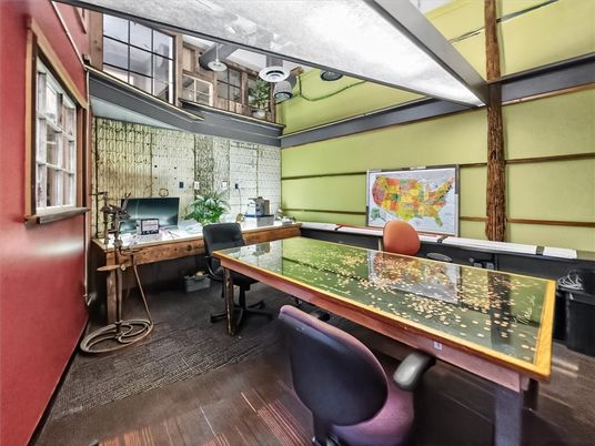 Home Office, Interior, Wood Texture Flooring