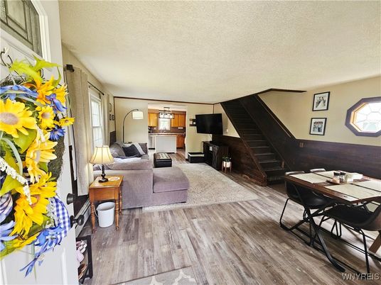 Dining room, Interior, Living room, Piano, Wood Texture Flooring
