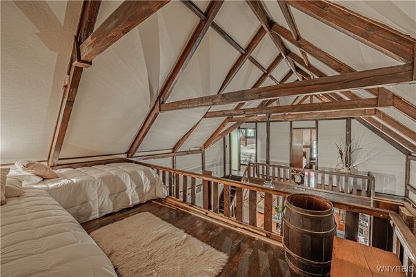 Bedroom, Interior, Wooden Beams, Wood Texture Flooring