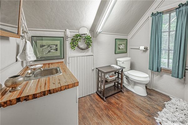 Bathroom, Interior, Wood Texture Flooring
