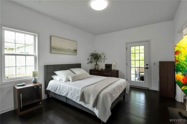 Bedroom, Interior, Wood Texture Flooring