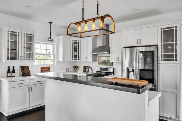 Interior, Kitchen, Pendant Lights, Recessed Lighting, Stainless Steel Appliances
