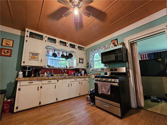 Interior, Kitchen, Wood Texture Flooring