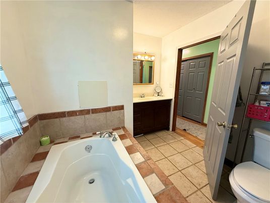 Bathroom, Dual Sink Vanities, Interior, Tile Countertops