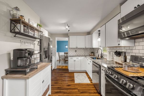 Interior, Kitchen, Wood Texture Flooring