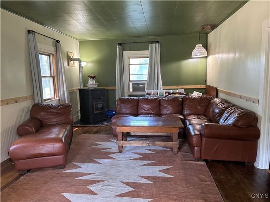 Interior, Living room, Pendant Lights, Wood Texture Flooring