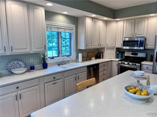 Interior, Kitchen, Recessed Lighting, Stainless Steel Appliances