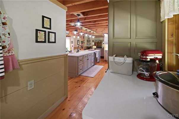 Interior, Kitchen, Wooden Beams, Wooden Ceilings, Wood Texture Flooring