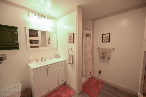 Bathroom, Interior, Wood Texture Flooring