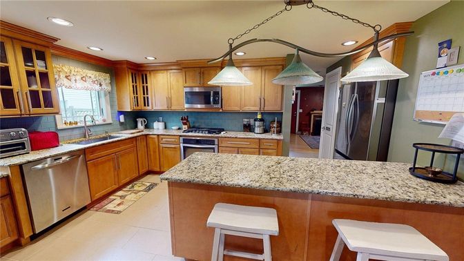 Interior, Kitchen, Recessed Lighting, Stainless Steel Appliances