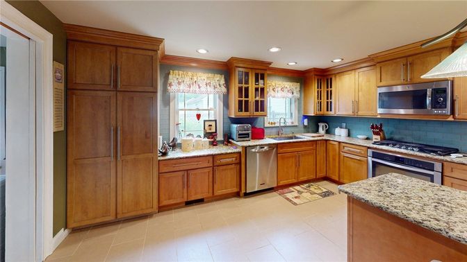Interior, Kitchen, Recessed Lighting, Stainless Steel Appliances