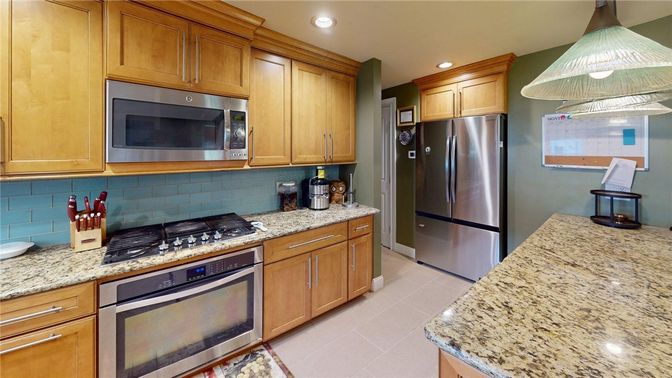 Interior, Kitchen, Recessed Lighting, Stainless Steel Appliances