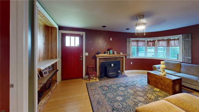 Fireplace, Interior, Living room, Wood Texture Flooring
