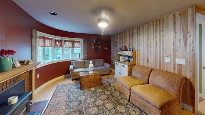 Fireplace, Interior, Living room, Wood Texture Flooring, Wooden Walls