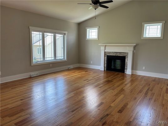 Empty room, Fireplace, Interior, Wood Texture Flooring