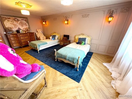 Bedroom, Interior, Wood Texture Flooring