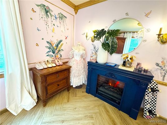 Fireplace, Interior, Wood Texture Flooring