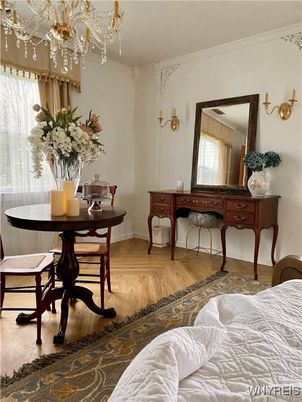 Chandelier, Interior, Wood Texture Flooring